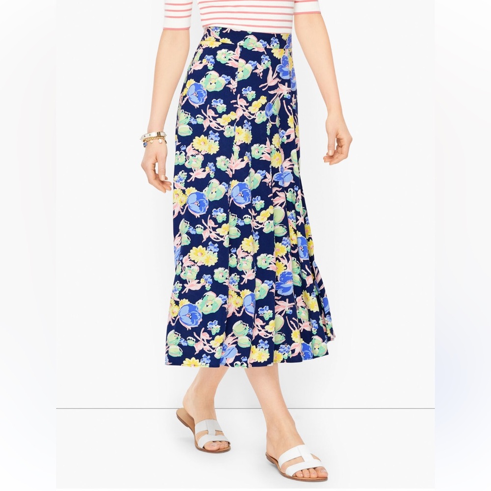 Talbots Floral Print Skirt size 12P